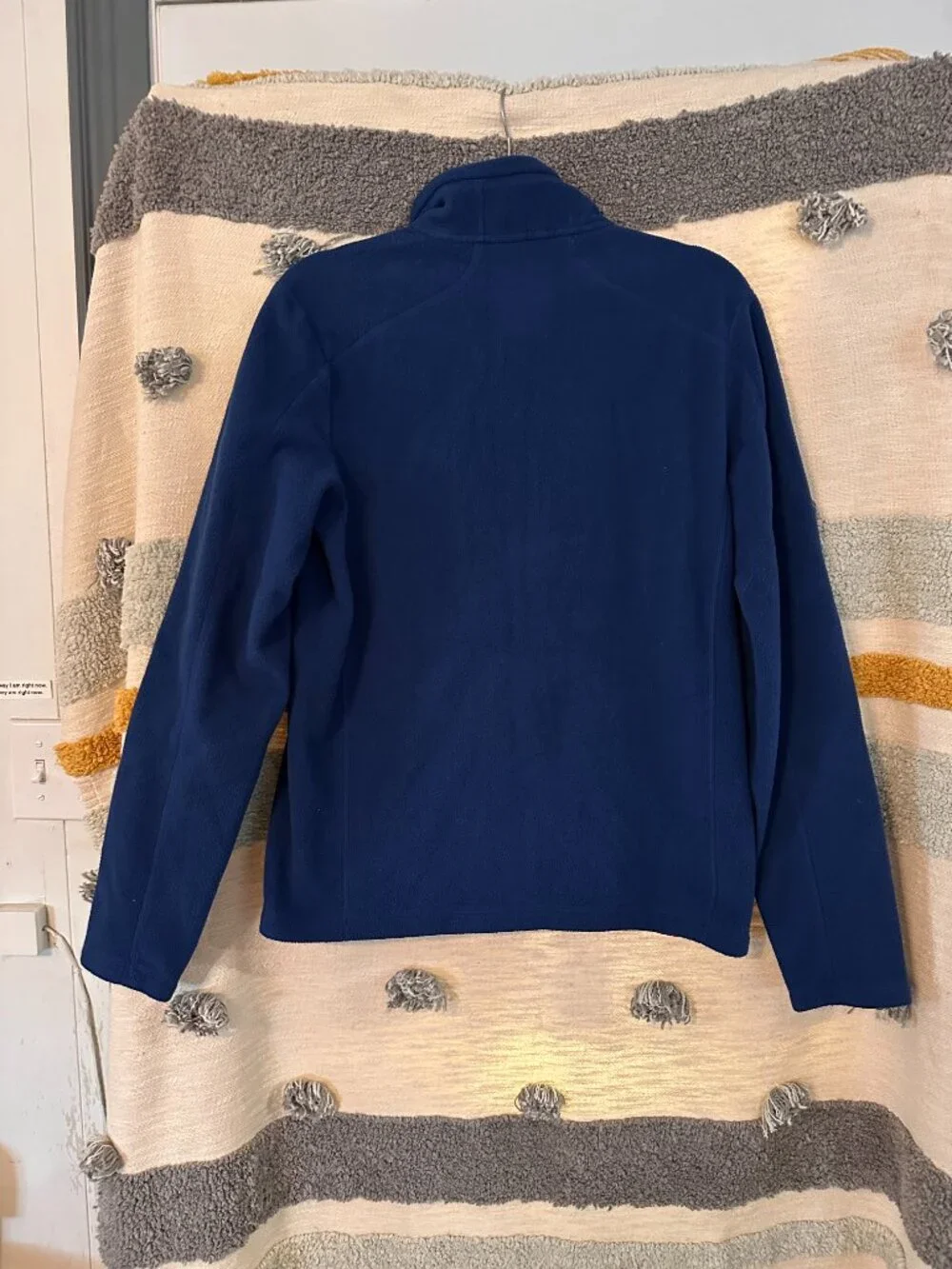 L.L. Bean Men’s Mountain Classic Fleece 1/4 Zip Pullover Jacket - Navy Blue S